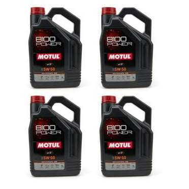 Motul Usa 111812, 8100 Sport Power 5W-50 Case 4 X 5 Liter Performance