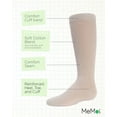 thumbnail image 3 of MeMoi Ribbed Classic Cotton-Rich Solid-Color Knee High Sock - Girls - Female, 8, Ivory, 3 of 12