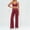 Cherry Red Set 1, variant on Women's Tracksuit Yoga Set 2PCS Sport Suit Gym Wear Workout Clothes Gym Outfits High Waist Legging Fitness Bra Set Sports Suits