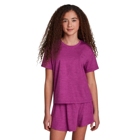 Reebok Girl's Legacy 2.0 Meet & Greet Short Sleeve Performance Top, Sizes 4-18