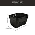 thumbnail image 2 of LOLIPPYY Black Plastic Kids Bike Basket Front Detachable Storage Large Capacity Easy to Install, 2 of 8
