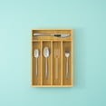 thumbnail image 5 of JoyJolt 5 Compartment Bamboo Drawer Organizer, 5 of 12