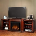 thumbnail image 2 of Real Flame Valmont 74" Electric Fireplace TV Stand in Dark Mahogany, 2 of 9