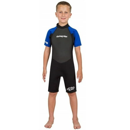 Hyperflex Unisex Access 2MM Springsuit Wetsuit, Kids, Blue/Black, 8