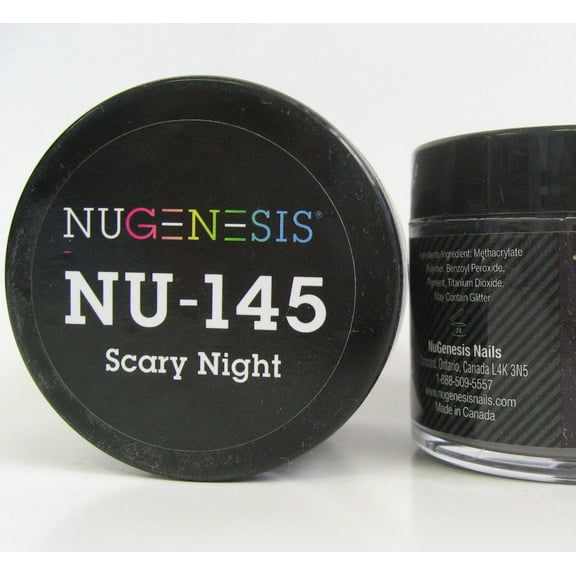 NUGENESIS Nail Color Dip Dipping Powder 1oz/jar - NU145 Scary Night