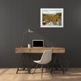 thumbnail image 3 of Freudenstein, Ellie 32x26 White Modern Wood Framed Museum Art Print Titled - Vineyards to Mount St. Helena, 3 of 4
