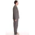 thumbnail image 3 of #FollowMe Mens Plaid Flannel Pajama Set  Stylish & Cozy Winter Sleepwear (Charcoal, XX-Large), 3 of 4