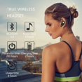 thumbnail image 3 of Kendir - Auriculares Bluetooth V5.0 ultraligeros inalámbricos para teléfono celular con micrófono, control de volumen, auriculares manos libres, compatible con Android/iPhone/Smartphones/Laptop, 3 of 5