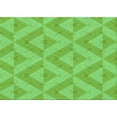 thumbnail image 1 of Ahgly Company Machine Washable Indoor Rectangle Transitional Emerald Green Area Rugs, 2' x 4', 1 of 7