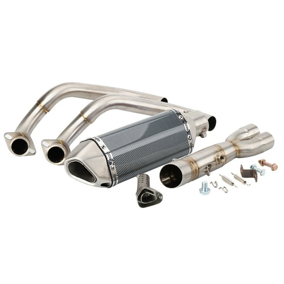 GFYSHIP For Yamaha MT07 FZ07 2014-2020 XSR 700 2016-2020 XSR700 XTribute 2016 2017 2018 2019 2020 Motorcycle Exhaust Pipe Muffler with Pipe Link Pipe Full System MT-07 FZ-07 MT FZ 07