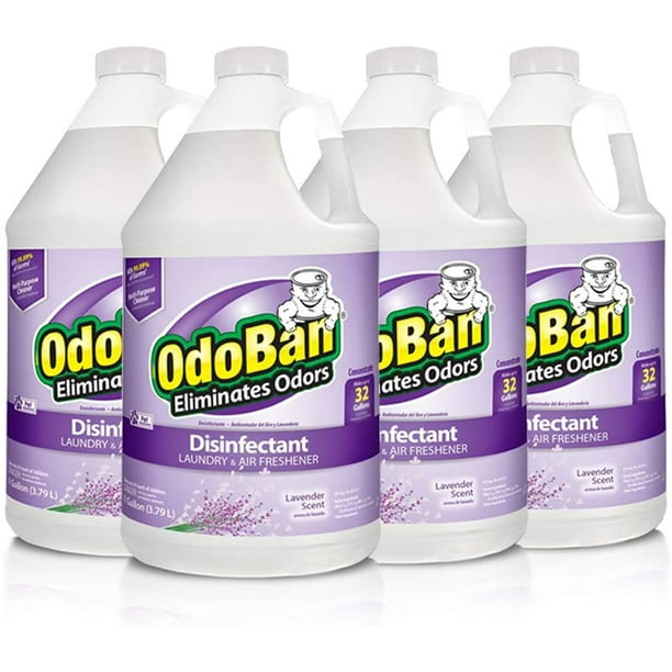 OdoBan Multipurpose Cleaner Concentrate 4 Gallons, Lavender Scent, 4