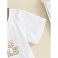 thumbnail image 7 of Suealasg 2Pcs Baby Boys Clothes Short Sleeve Letter Print T-Shirt Tops + Elastic Waist Shorts Set 6M 1T 2T 3T Toddler Summer Outfits, 7 of 7