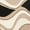Black/Beige, variant on Eternity 1071 Black/Beige Waves 27" X 45" Size Area Rug