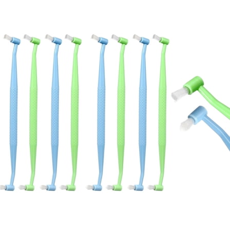 8pcs Double Ended Interdental Brushes for Braces Cleaning Toothbrush Picks for Oral Intermediate Tooth Brushes for Mouth Care