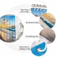 thumbnail image 6 of Ocean Sunset Waterproof Fabric Shower Curtain,Beach Blue Sky Coastal Seashore Summer Waterproof Fabric Shower Curtain for Bathroom Curtains Bathtubs Shower Curtains with 12 Hooks Extra Long 72x84, 6 of 8