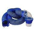 thumbnail image 2 of Duraflex Sewer Hose 22008 Gator; 30 Foot Extended Length; 114 Inch Compressed Length; 24 Mil Polypropylene With Polymer Ribbed Construction; Charcoal Gray; With Four Drip Caps/Clear Elbow, 2 of 5