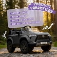 thumbnail image 4 of 24V Ride On Car for Kids, Lexus GX550 2 Seater Powered Ride on Toys with Remote Control, 4 Wheels Suspension, Bluetooth, Music, LED Lights, Kids Electric Car for Boys Girls Ages 3-8, Black, 4 of 8