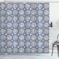 thumbnail image 1 of Geometric Shower Curtain, Abstract Pattern of Triangles and Hexagons as Continuous Mosaic Tiles Artwork, Fabric Bathroom Set with Hooks, 69W X 70L Inches, Multicolor, by Ambesonne, 1 of 3
