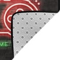 thumbnail image 3 of DouZhe Tapis de Zone Motif Zone de Jeu Poignée Cool Néon Tapis de Sol Antidérapant Lavable en Machine, Tapis de Zone de Jeu Style Slogan Néon, 63x48 Pouces, 3 of 6