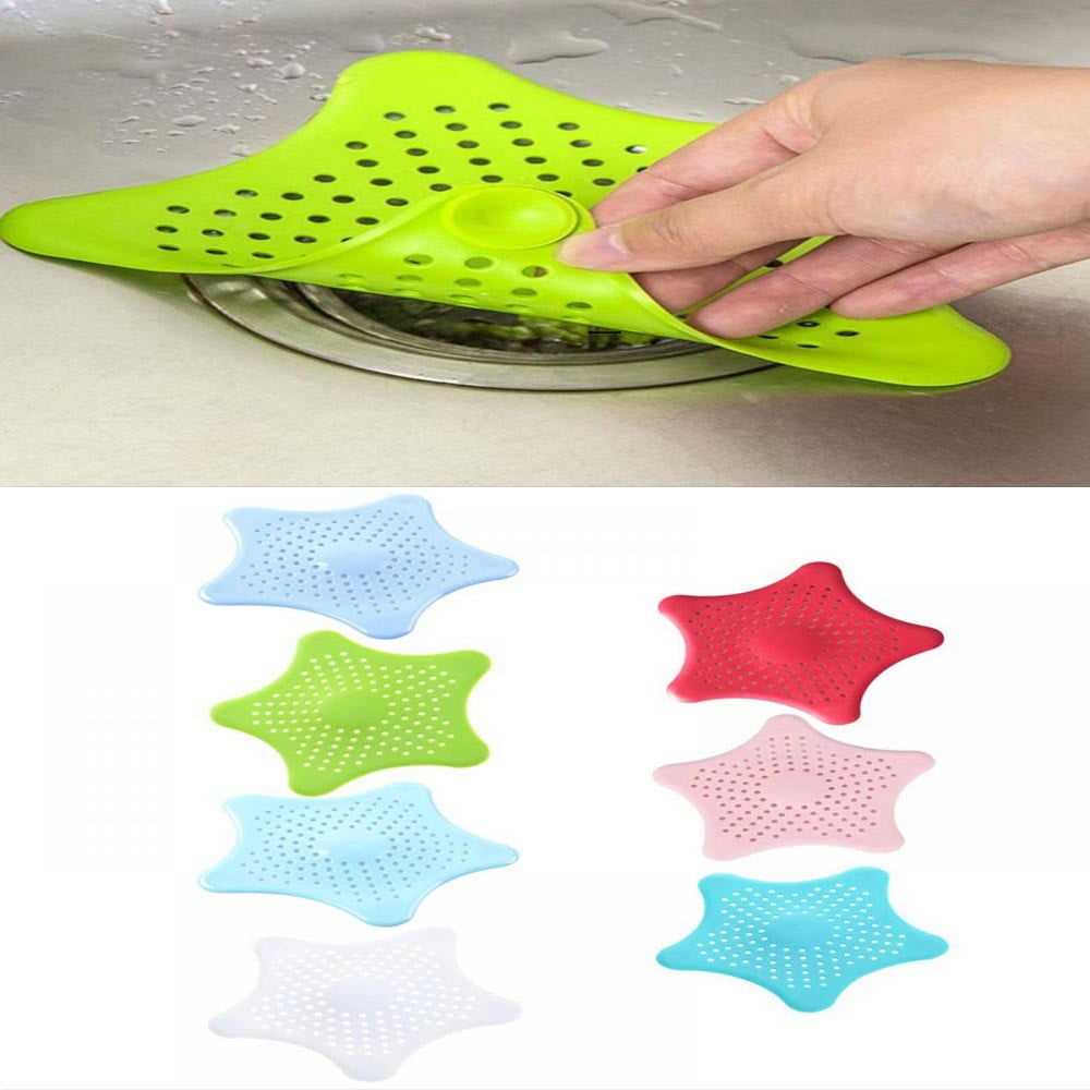 Drain Hair Catcher, Shower Drain Hair Trap, Silicone Drain Cover Suction, Sink Drain Hair