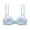 34-Light Blue, variant on YWDJ Bras for Women Plus Size Comfy Bras Size Small No Wires Lounge Bras Adjustable Straps Half Cup Push up Wrap Comfortable Bras Padded Lace Bras Solid Bras Blue L