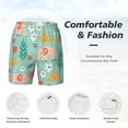 thumbnail image 5 of Gaeub Elephant and Flowers Mens Swim Trunks Stretch Beach Shorts Quick Dry for Men Swim Shorts Swimwear with Pockets- X-Large, 5 of 9
