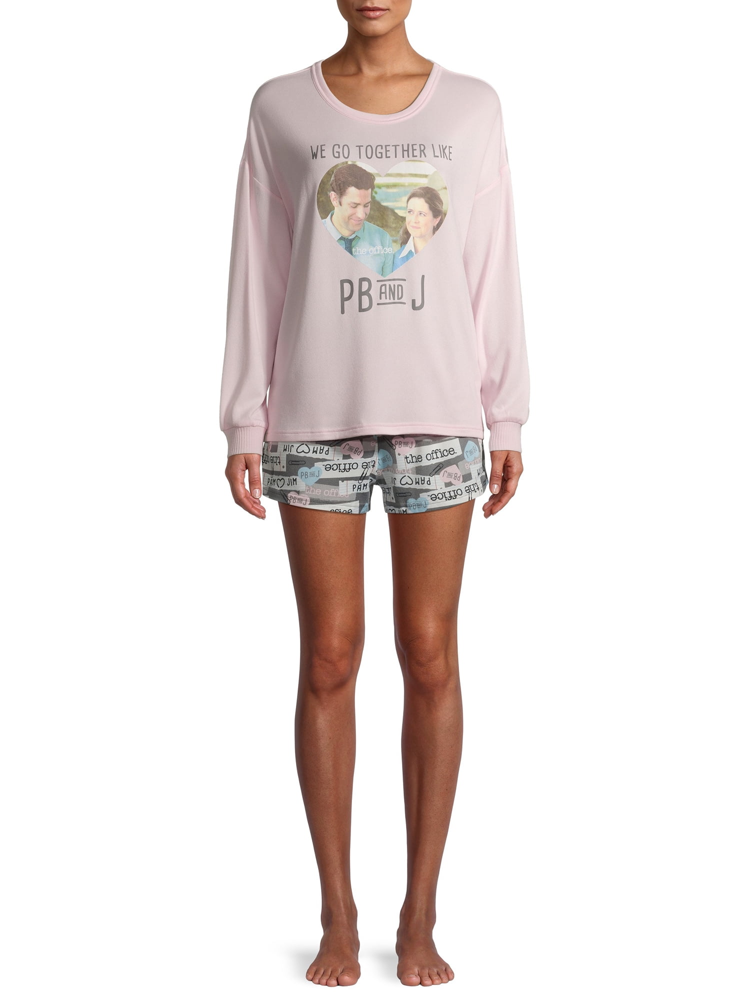 Disney Hacci Shorty Set Ls Top Short Mickey Xl Walmart Com