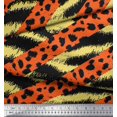 thumbnail image 2 of Soimoi Yellow Rayon Crepe Fabric Leopard & Wild Animal Skin Fabric Prints by Yard 46 Inch Wide, 2 of 3