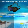thumbnail image 4 of Goggles Adult Swimming Adult Waterproof Large Frame Swimming Goggles with Pc Anti Fog Lenses, Silicone Coating, Comfortable Training, 4 of 7