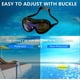 thumbnail image 3 of Gafas de natación de montura grande para adultos, impermeables, con lentes de PC antivaho y sello suave, ajuste cómodo para natación, entrenamiento y uso recreativo. Incluye estuche, 3 of 8