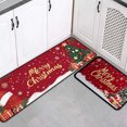 thumbnail image 1 of Christmas Holiday Kitchen Floor Mat Set for Festive Home and Winter Floor Decoration with Non- Backing, 1 of 4