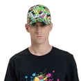 thumbnail image 4 of Salouo Colorful Tie Dye Stained Glass for Unisex-Adult Baseball Cap Golf Dad Hat Outdoor Cap Mountain Dad Hat Adjustable Fit Sports Hat for Men & Women, 4 of 6