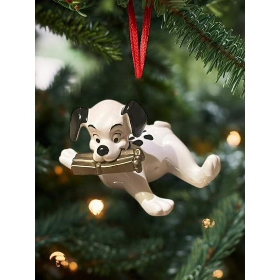 ORNAMENT 101 Dalmatians Gold Gift 3” Disney Figure Puppy Figurine Charm