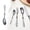 D, variant on Flatware Set 1 Piece Silverware Set Service for 1, Forks Spoons and Knives Set for Home/Camping/Travel, Mirror Polished Flatware Set, Dishwasher Safe Kitchen Utensils Set for Home, Restaurant(D)