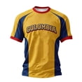 thumbnail image 2 of Mens Soccer Shirt Colombia Raglan Tops Short Sleeve Performance Crewneck Tee for Graphic Fit for Training Sports Fan Casual Tops Tee L, 2 of 3