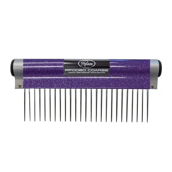 Resco Wrap Comb, Sparkle Purple, Coarse, 1.5" Pins