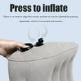 thumbnail image 2 of Inflatable Travel Pillow Portable PVC Flocking Head Neck Lumbar Support for Camping  Sleeping, 2 of 8