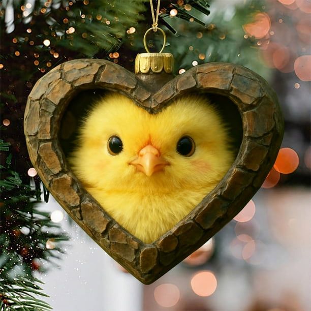 Estampado de Animales Navideños Acrílicos Colgantes, Regalo de Navidad para Familiares y Compañeros, Decoración para Árbol de Navidad.