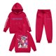thumbnail image 1 of Pop cazadora para niña Demon Hunters Printed Anime Print Long-Sleeved Hooded Sweatshirt Set for Children 3-16 Years （Red）, 1 of 2