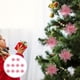 thumbnail image 5 of 10 piezas simuladas de Navidad flores artificiales de plástico flores decorativas para el árbol de Navidad (rosa), 5 of 5