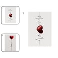 thumbnail image 1 of Faux Leather Love Invitation Greeting Card Postcard Wedding Valentines Day Gift, 1 of 9