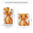 thumbnail image 2 of Cute Dragon Baby Insulated Gloves And Pot Mats (four Piece Set), 2 of 6