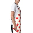 thumbnail image 3 of Lsque Happy Canada Day Waterproof Apron Chef Aprons for Men Heavy Duty Chemical Work Apron Extra Long Grilling Aprons with Adjustable Bib Apron, 3 of 9
