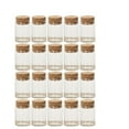 thumbnail image 6 of 20pcs Transparent Glass Bottles with Cork for Storage Mini Empty Bottles for Home Party 30x40mm, 6 of 7