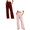 Pink+Wine, variant on SeekIslan Women's Wide Leg Yoga Pants High Waist Soft Lounge Pants with Pockets for Relaxing Daily Wear