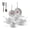 Moon Grey, variant on T-fal Easy Care 10 Piece Ceramic Nonstick Cookware Set, Pots and Pans, Mint Green