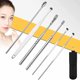 thumbnail image 3 of Spring Ear Wax Cleaner Tool Set Ear Pick Kit De Eliminación De Cera De Los Oídos Spring Ear Cuchara De Acero Inoxidable Herramienta De Limpieza De Oídos Limpiador De Curetas De Oídos Unisex Serendint CE008130-04, 3 of 6