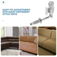 thumbnail image 4 of FESTFENDS 2Pcs Sofa Headrest Joint Hinges for Furniture Accessories 11.8x4.5x2.6in, 4 of 6