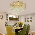 thumbnail image 5 of KPIBEST Modern K9 Crystal Chandelier Ceiling Light Lighting Lamp Living Room Dining Room 40cm, 5 of 11