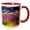 Red/White, variant on 3drose, Usa, Washington, Sequim, Lavender Field, Lavender Field in Full Boom, 11oz Mug